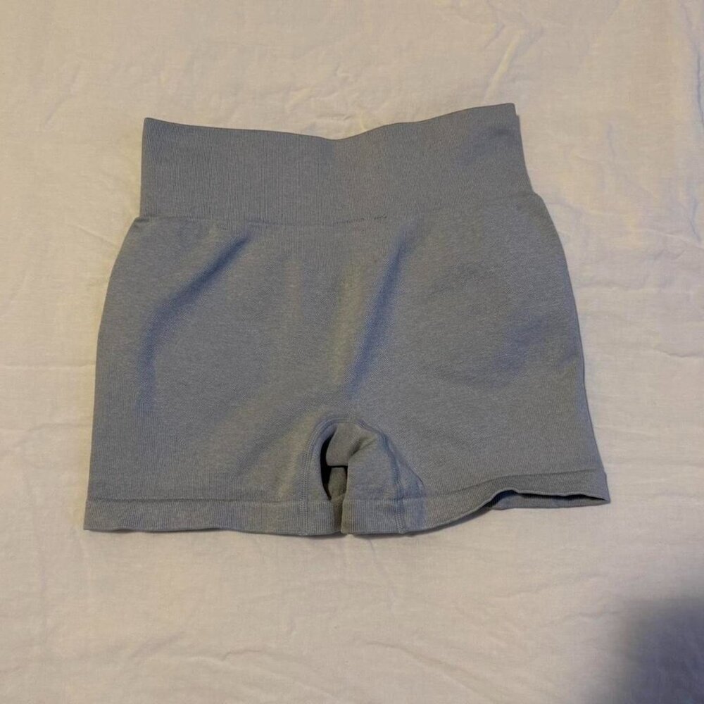Bo + Tee Own It Shorts Light Blue Size Medium - Picture 3 of 5